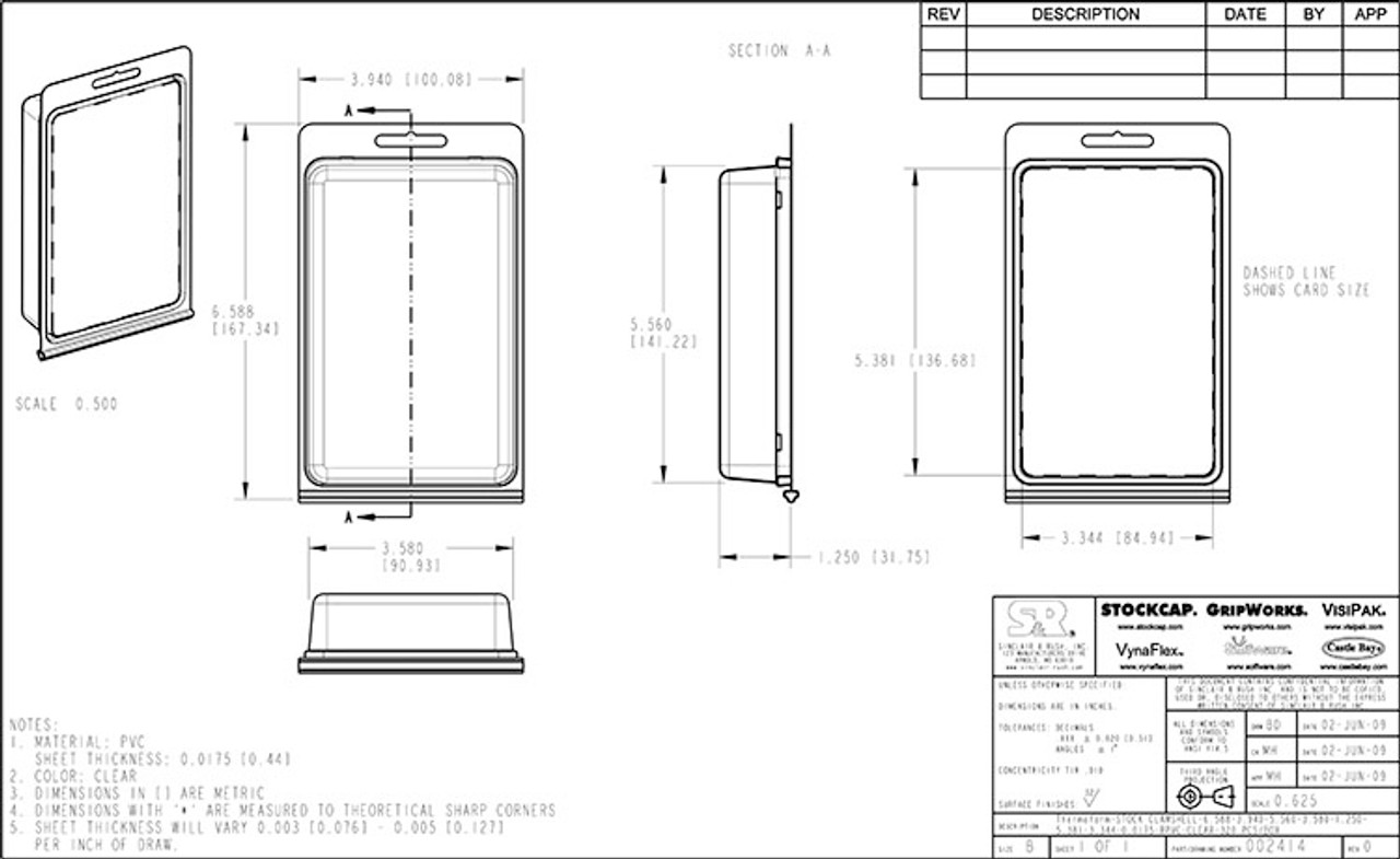 002414 - Stock Clamshell Packaging