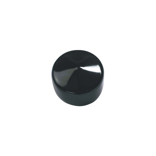 3/4" x 1/2" Black Round Tuff Pak Cap - 100