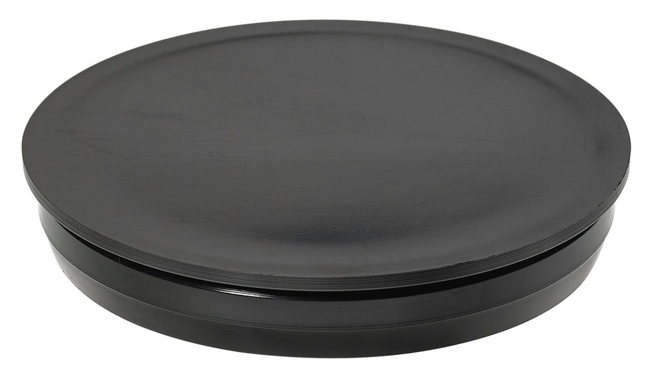 1-3/8" Black Round Poly Plug