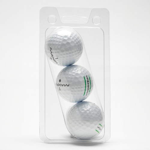 3-Ball Egg Carton Bottom Golf Ball Clamshell Clear Package