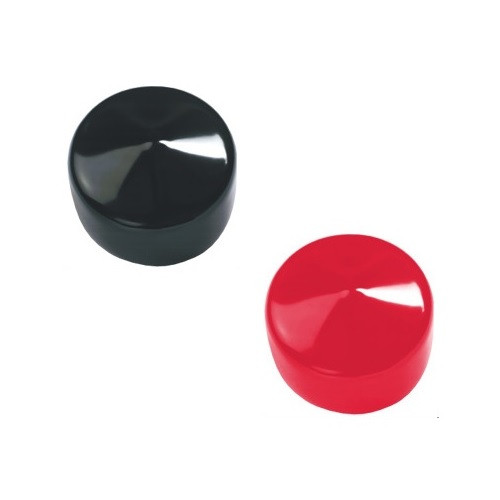 3/4" x 1" Round Tuff Pak Cap - 2,560 in Red or Black