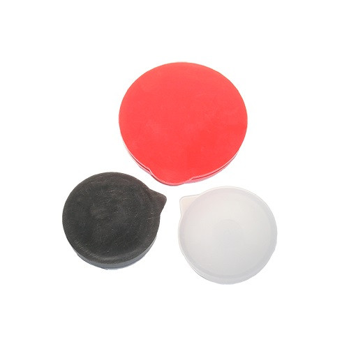 1-5/8" Round Poly Plug Flat Top - Natural