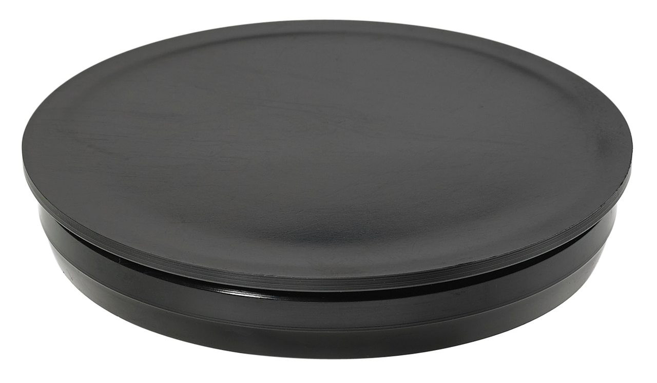 3/4" Round Poly Plug Black