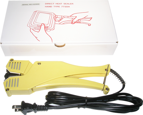 Handheld Clamshell Sealer - Shown with Packaging Box