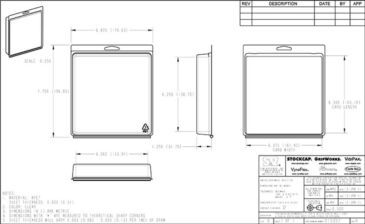 015357 - Stock Clamshell Packaging
