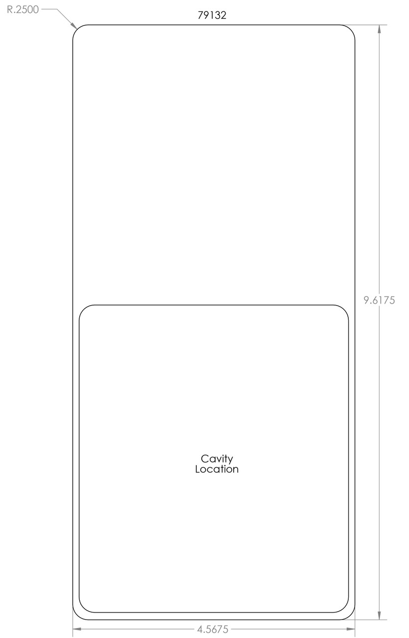 079132 - Stock Clamshell Packaging Header Card Dielines