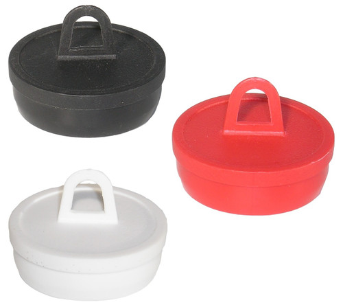 3/4" Round Hanger Plug - Black, Red or White