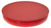 5" Round Poly Plug Red