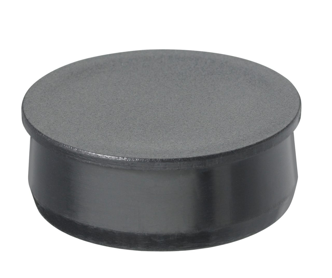 3-1/2" Black Round Poly Plug