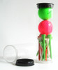 1-3/4" x 6-3/4" Clear Plastic 2 Ball Container (room for 2-7/8" to 3-1/4" tees)