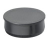 3-1/2" Black Round Poly Plug